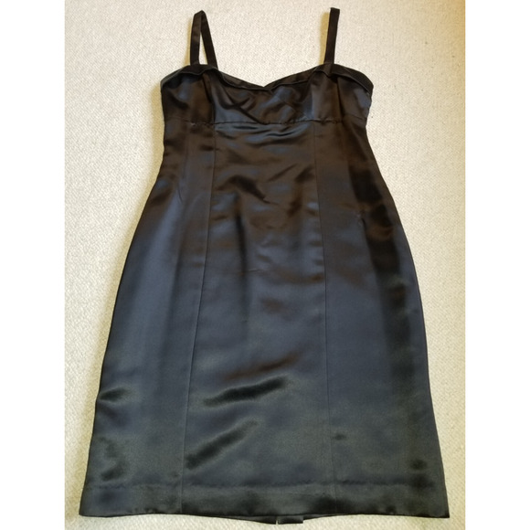 Womens Dress-ADRIANNA-black 100% silk babydoll slip elegant party Occassion-8 - Picture 1 of 4